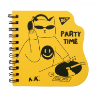 Блокнот Yes 100x100 мм 30 аркушів подв спіраль Tatoo Cats крапки (151799) Diawest