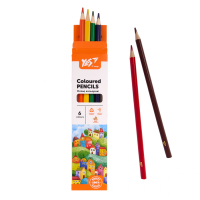 Олівці кольорові Yes Orange Line 6 кольорів (290731) Diawest
