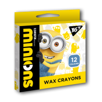 Олівці кольорові Yes Minions воскові 12 шт (590140) Diawest