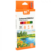 Олівці кольорові Yes Orange Line 18 кольорів з точилкою (290739) Diawest