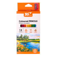 Олівці кольорові Yes Orange Line 18 кольорів з точилкою (290739) Diawest