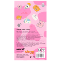 Блокнот Kite на магніті Garfield 60 аркушів, клітинка (GF24-092) Diawest