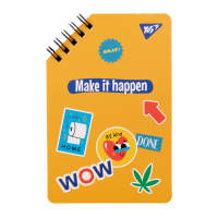 Блокнот Yes 95х145 60 аркушів на cпіралі Sticky mood без лініювання (151823) Diawest