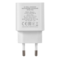 Зарядний пристрій 2E 30W USB-C PD white (2E-WC1USBC30W-W) Diawest