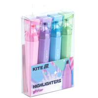 Набір маркерів Kite Highlighter Creative Glitter, набір з 4-х кольорів (K24-1146-4) Diawest