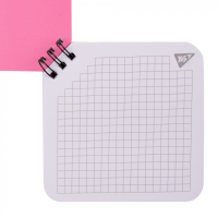 Блокнот Yes 110x110 мм 80 аркушів на cпіралі Hey Helly клітинка (151821) Diawest