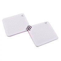 Блокнот Yes 110x110 мм 80 аркушів на cпіралі Hey Helly клітинка (151821) Diawest