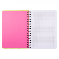 Блокнот Yes А5 80 аркушів на cпіралі з резинкою Hey Helly клітинка (151837) Diawest