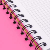 Блокнот Yes А5 80 аркушів на cпіралі з резинкою Hey Helly клітинка (151837) Diawest