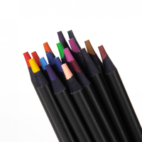 Олівці кольорові Yes Fusion, чорне дерево 18 кольорів (290767) Diawest