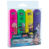 Набір маркерів Kite Highlighter Naruto, набір з 4-х кольорів (NR24-444) Diawest