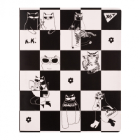 Блокнот Yes А5 50 арк cпіраль Tatoo Cats клітинка (151883) Diawest