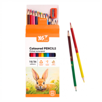 Олівці кольорові Yes Orange Line 18 шт 36 кольорів з точилкою (290752) Diawest