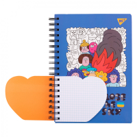 Блокнот Yes 2 в 1 В5 В7 80 арк 20 арк подвійна спіраль Stand with Ukraine клітинка (151781) Diawest