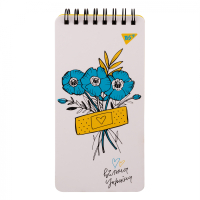 Блокнот Yes 80x160 60 аркушів на спиралі Freedom клітинка (151828) Diawest