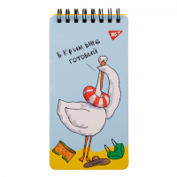 Блокнот Yes 80x160 60 аркушів на спиралі Гусь клітинка (151875) Diawest