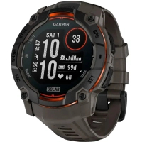 Смарт-годинник Garmin Instinct 3, 50mm, Solar, Black Bezel with Charcoal Band, GPS смарт-годинник (010-02935-00) Diawest