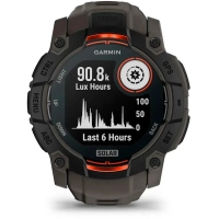 Смарт-годинник Garmin Instinct 3, 50mm, Solar, Black Bezel with Charcoal Band, GPS смарт-годинник (010-02935-00) Diawest