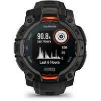 Смарт-годинник Garmin Instinct 3, 45mm, Solar, Black Bezel with Black Band, GPS смарт-годинник (010-02934-00) Diawest