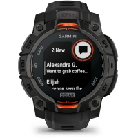 Смарт-годинник Garmin Instinct 3, 45mm, Solar, Black Bezel with Black Band, GPS смарт-годинник (010-02934-00) Diawest