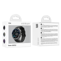 Смарт-годинник HOCO Y24 AMOLED Smart sports watch (call version) Black (6942007641005) Diawest