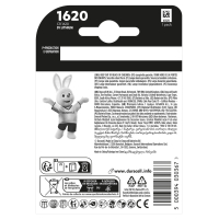 Батарейка CR 1620 спеціальна літієва типу таблетка 1620 3V, 1 шт. в упаковці Duracell (5011069) Diawest