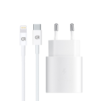 Зарядний пристрій Armorstandart AR-TA800W USB-C 25W White + cable USB-C to Lightning (ARM77719) Diawest
