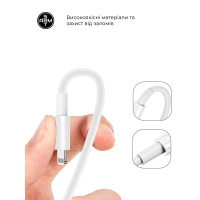 Зарядний пристрій Armorstandart AR-TA800W USB-C 25W White + cable USB-C to Lightning (ARM77719) Diawest