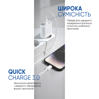 Зарядний пристрій Armorstandart AMHJ83 20W USB-C White + cable USB-C to USB-C (ARM77725) Diawest