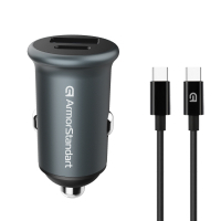 Зарядний пристрій Armorstandart USB Type-C PD20W + USB QC 3.0 Grey + cable USB-C (ARM82461) Diawest