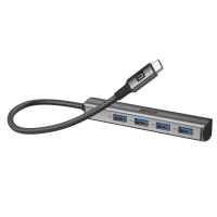 Концентратор Armorstandart USB-C to 4USB Grey (ARM69364) Diawest