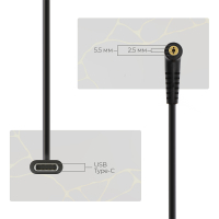 Кабель живлення USB-C to DC 5.5x2.5 18.5-20V 1.0m Armorstandart (ARM79417) Diawest