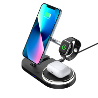 Зарядний пристрій Armorstandart Wireless Charging H102 3 in 1 Magnetic Black (ARM78103) Diawest