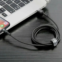 Дата кабель USB 2.0 AM to Lightning 2.0m Cafule grey+black Baseus (CALKLF-HG1) Diawest