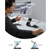 Зарядний пристрій Anker MagGo Wireless Charging Station 15W 3-in-1 Pad Black (B25M1311) Diawest