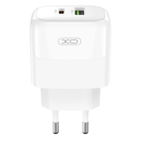 Зарядний пристрій XO L138 48W USB-C PD30W + USB-A QC18W White (L138_White) Diawest