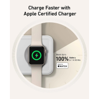 Зарядний пристрій Anker MagGo Wireless Charging Station 15W 3-in-1 Pad White (B25M1321) Diawest