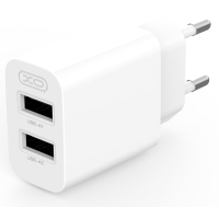Зарядний пристрій XO L109 12W 2xUSB-A White (L109_White) Diawest