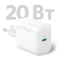 Зарядний пристрій Anker PowerPort 20W USB-C + cable USB-C White (B2347G21) Diawest