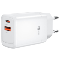 Зарядний пристрій XO CE16 67.5W USB-C PD45W + USB-A QC 22.5W White (CE16_White) Diawest