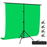 Фон Puluz PU5205G background with stand 200x200 cm green (PU5205G) Diawest