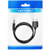 Кабель живлення USB to DC 3.5 1.0m 5V 2A PVC Black Vention (CEXBF) Diawest
