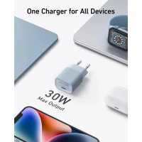 Зарядний пристрій Anker PowerPort 511 Nano IV 30W USB-C White (A2337G21) Diawest