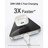 Зарядний пристрій Anker PowerPort 511 Nano IV 30W USB-C White (A2337G21) Diawest