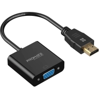 Перехідник HDMI to VGA black Promate (prolink-h2v.black) Diawest