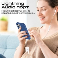 Адаптер Lightning to Lightning 12W + Lightning audio Promate (medialink-i2i) Diawest