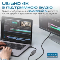 Перехідник DisplayPort to HDMI Promate (medialink-dp.black) Diawest
