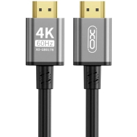 Кабель мультимедійний HDMI to HDMI 5.0m v2.0 black XO (GB017B-HDMI.tranish) Diawest