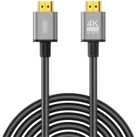Кабель мультимедійний HDMI to HDMI 5.0m v2.0 black XO (GB017B-HDMI.tranish) Diawest