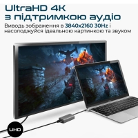 Перехідник USB-C to HDMI 4K30Hz grey Promate (medialink-h1.grey) Diawest